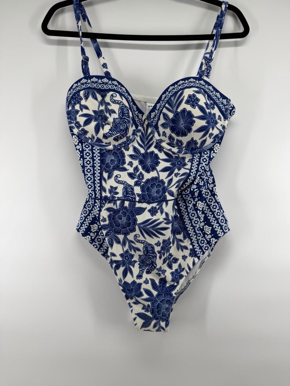 Boden Rhodes Cup Sized Swimsuit Mazarine Blue, Paradise 36D NWOT